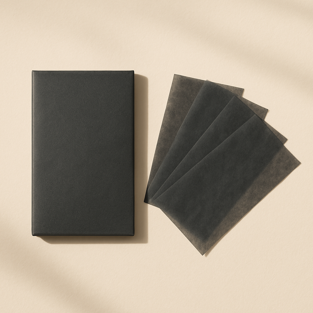 Bamboo charcoal blotting paper — sample image