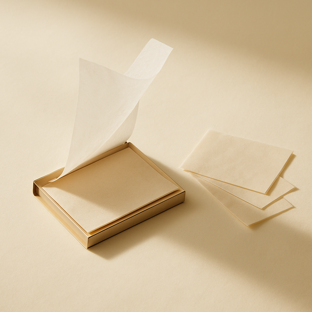 Oil blotting paper — sample image (real photo to follow)
