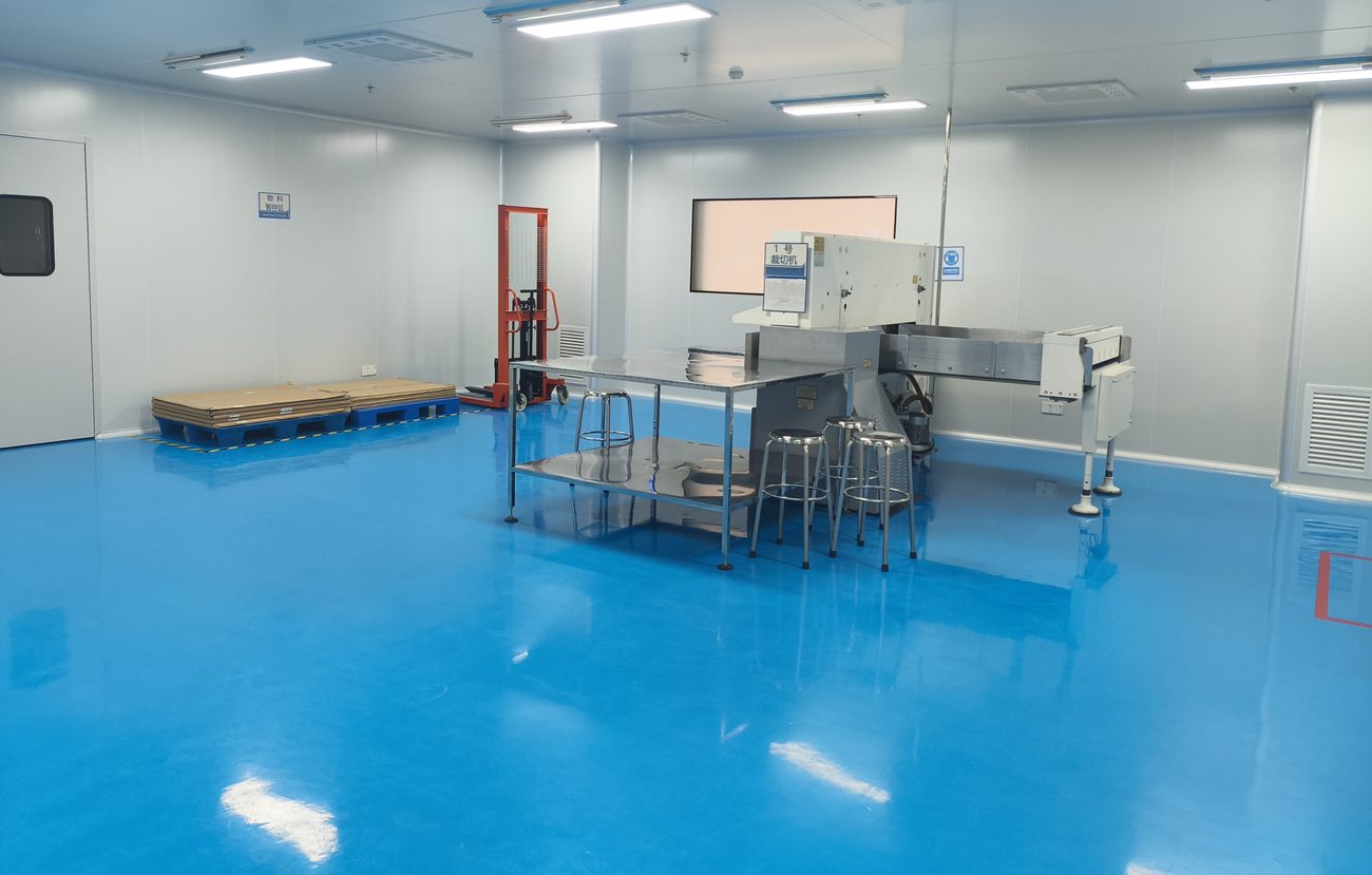Yanse cutting and material-prep area
