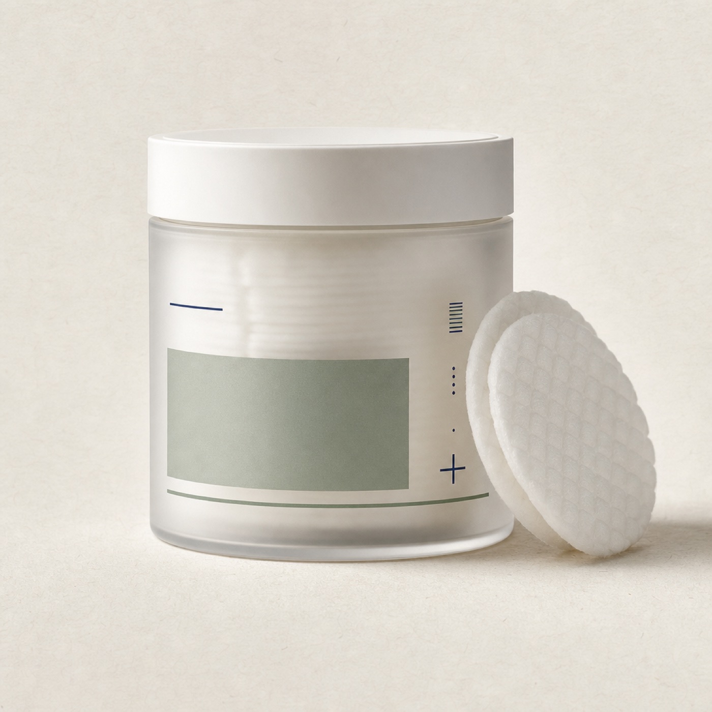 Marine chitosan soothing toner pads for reactive oily skin